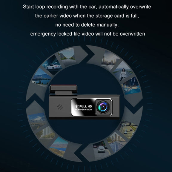 Mobile Phone WIFI Interconnection 2K Ultra-Clear Night Vision Hidden Driving Recorder, Version: Step-down Line(No TF Card)