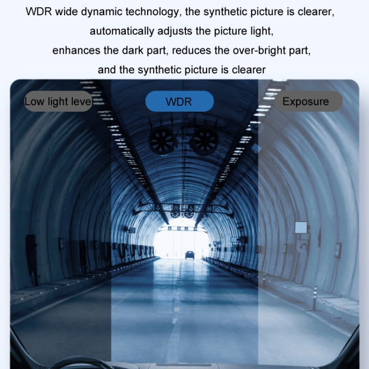 WIFI Mobile Phone 2K Ultra-Clear 360-Degree Rotating Driving Recorder, Version: Step-down Line(No TF Card)