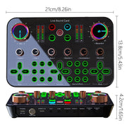 K600 48V English Version Live Dedicated Sound Card(Black)
