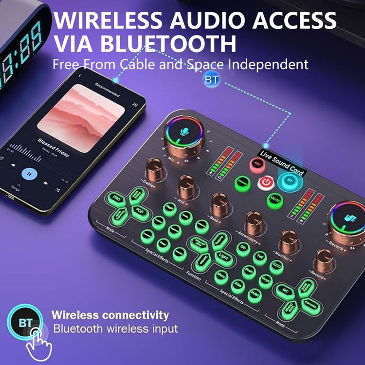 K600 48V English Version Live Dedicated Sound Card(Black)