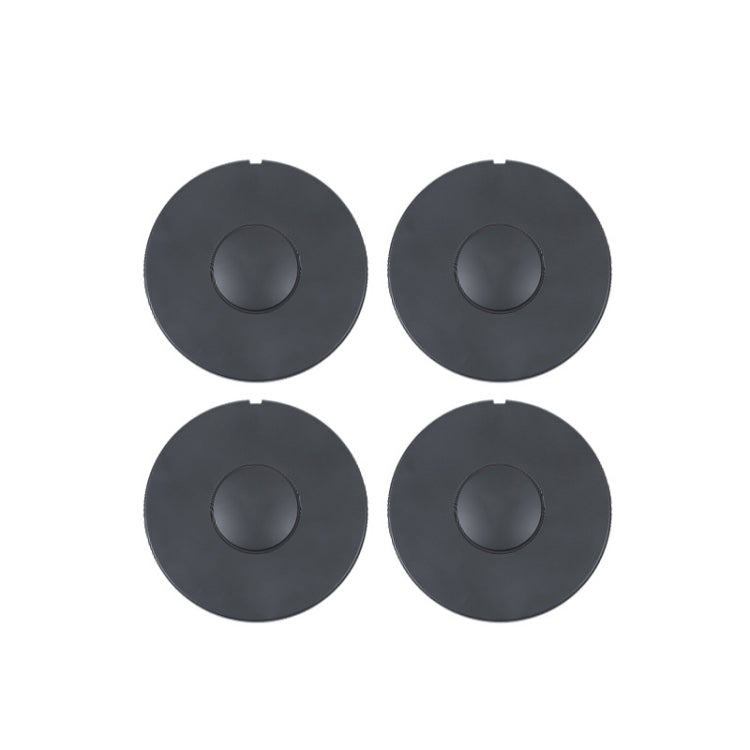 For 2024 Tesla Model 3 4pcs /Set Wheel Center Cover Modification Accessories(Matte Black)