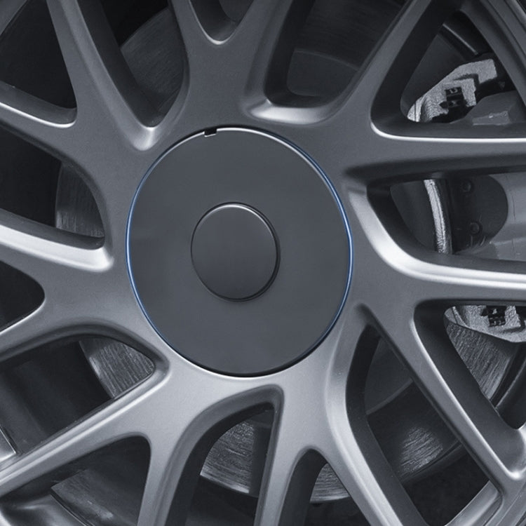 For 2024 Tesla Model 3 4pcs /Set Wheel Center Cover Modification Accessories(Matte Black)