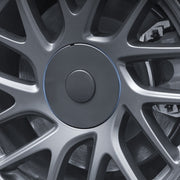 For 2024 Tesla Model 3 4pcs /Set Wheel Center Cover Modification Accessories(Matte Black)