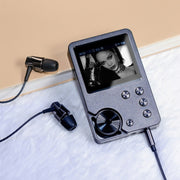 With 128GB TF Card HIFI Lossless DSD256 Music Player Sports MP3(Silver Gray)