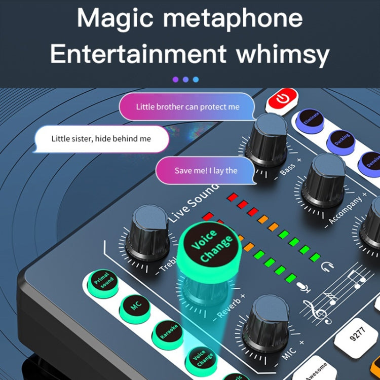 M8 Recording And Singing Live Bluetooth Sound Card Set, Color: Black Tripod