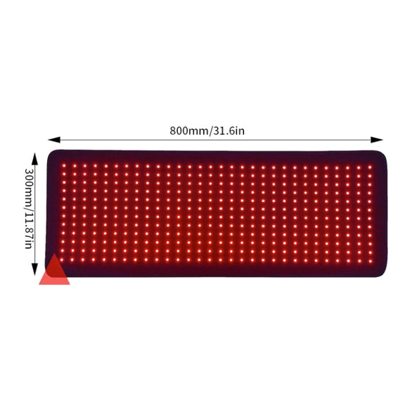 360 LED Beads Red Light Physical Therapy Waist Pad Infrared Fitness Light Therapy Pad AU Plug