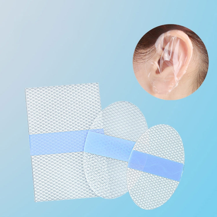 20pcs /Pack Oval Large PU Film Silicone Gel Water-resistant Breathable Ear Patch