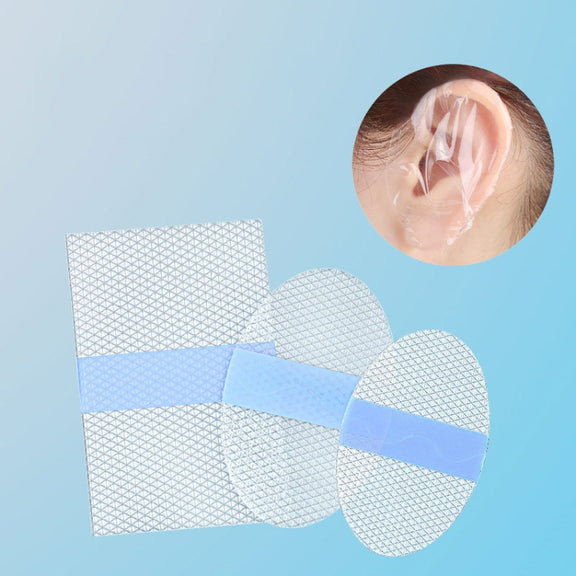 20pcs /Pack Square PU Film Silicone Gel Water-resistant Breathable Ear Patch