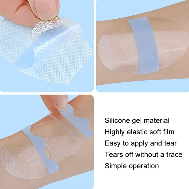 20pcs /Pack Square PU Film Silicone Gel Water-resistant Breathable Ear Patch