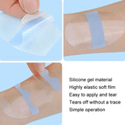 20pcs /Pack Oval Small PU Film Silicone Gel Water-resistant Breathable Ear Patch