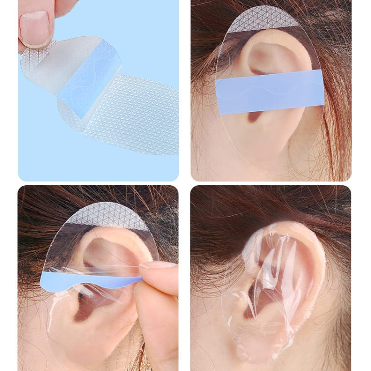 20pcs /Pack Oval Small PU Film Silicone Gel Water-resistant Breathable Ear Patch