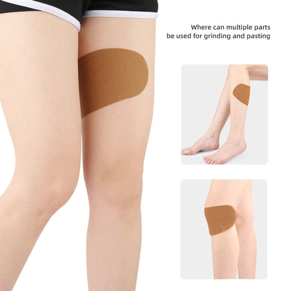 10pcs /Pack Invisible Thigh Stickers Sweat-proof and Friction-proof Thigh Pressure Relief Patches, Color: Brown Stretch Fabric