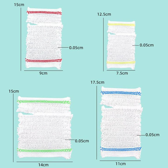 PICC Mesh Bandage Cover IOL Placement Fixation Nursing Isolation Mesh, Color: Blue Edge L For 17.5-40kg