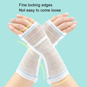 PICC Mesh Bandage Cover IOL Placement Fixation Nursing Isolation Mesh, Color: Blue Edge L For 17.5-40kg