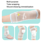 PICC Mesh Bandage Cover IOL Placement Fixation Nursing Isolation Mesh, Color: Yellow Edge S For Under 9kg