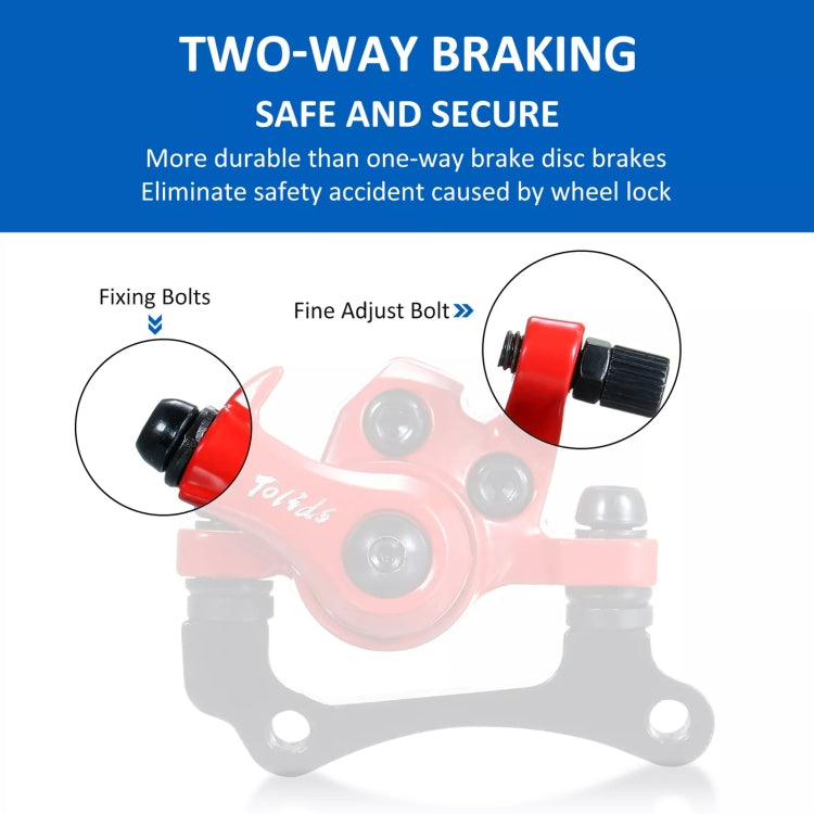 For KUGOO M4 10 inch Electric Scooter Disc Brake(Red)