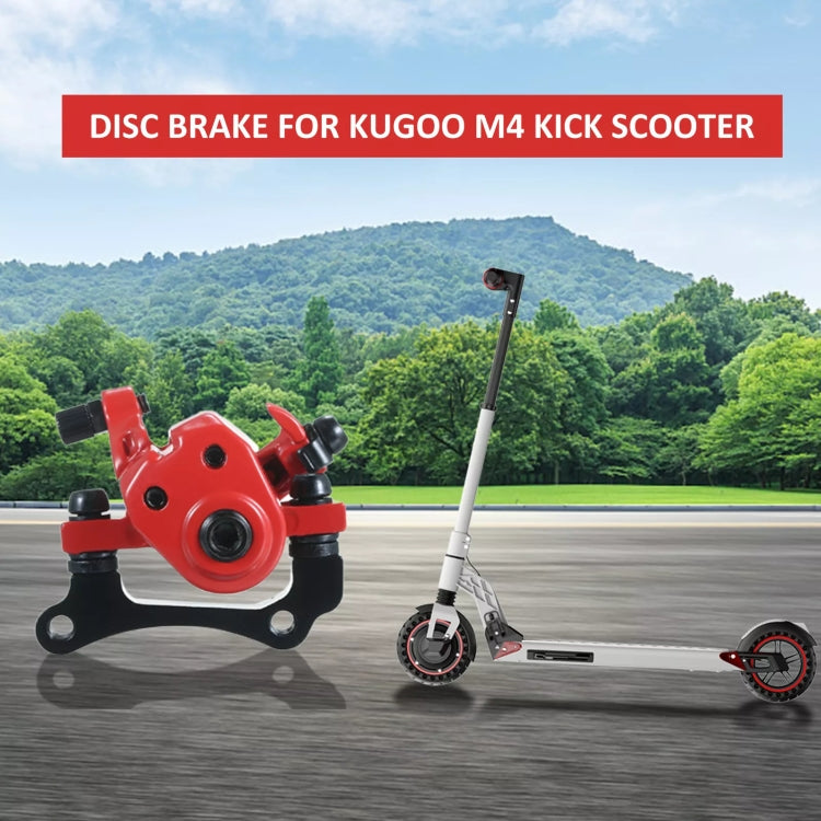 For KUGOO M4 10 inch Electric Scooter Disc Brake(Red)