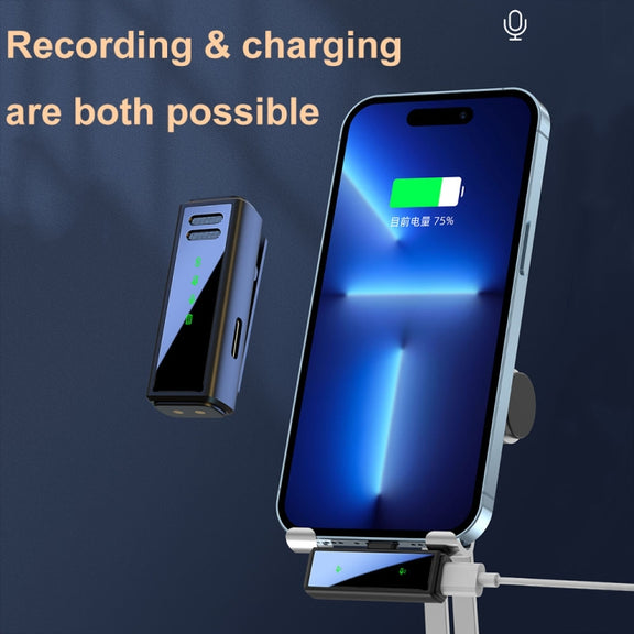 J88 Mini Intelligent Noise Reduction Wireless Collar Microphone, Spec: Type-C(Black Yellow)