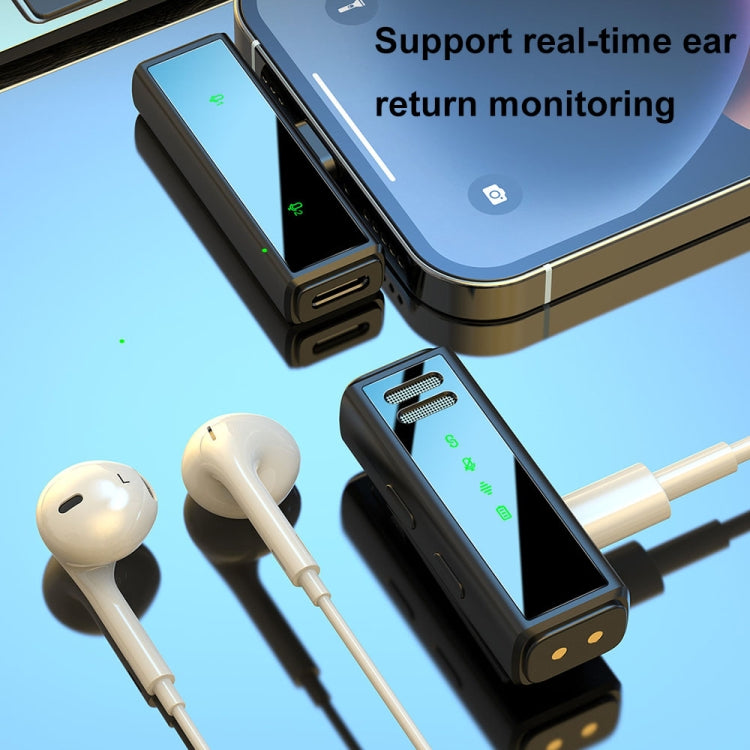 J88 Mini Intelligent Noise Reduction Wireless Collar Microphone, Spec: Type-C(Black Yellow)