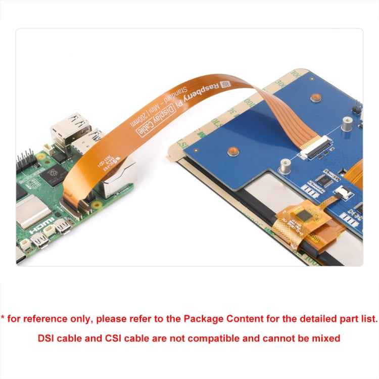 Waveshare For Raspberry Pi 5th DSI Display 22Pin To 15Pin Soft Cable FPC Cable, Spec: 500mm