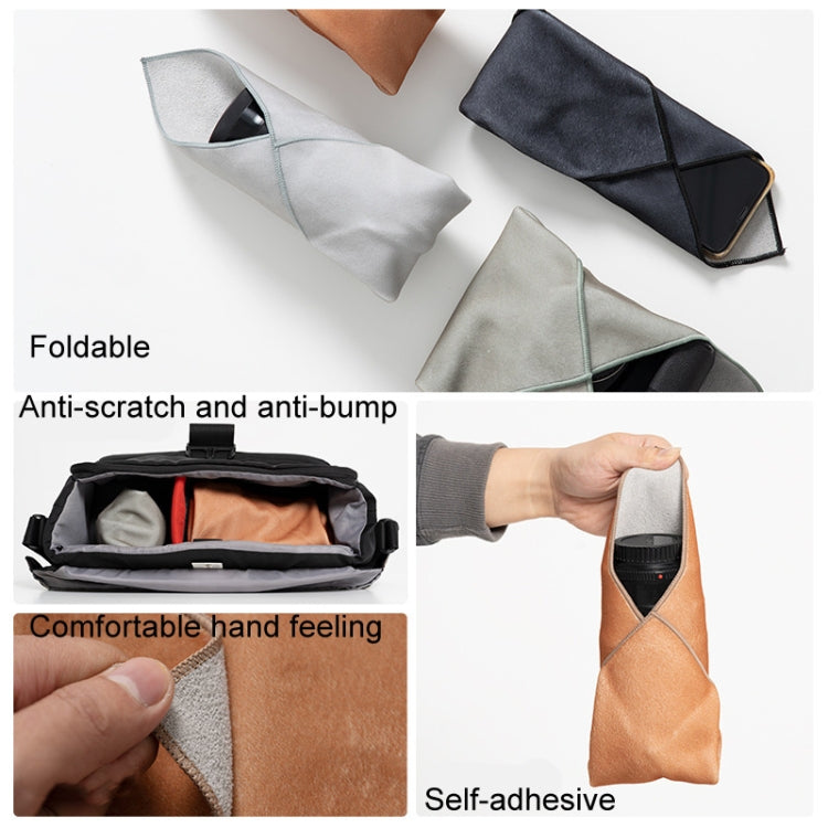 DSLR Camera Folding Cloth Photography Camera Folding Cloth Magic Protective Cloth, Color: 45x45cm Black
