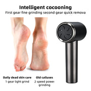 Electric Callus Remover with Vacuum Absorption 2 Speeds Adjustable Water-resistant  Foot Care Tool(Black)