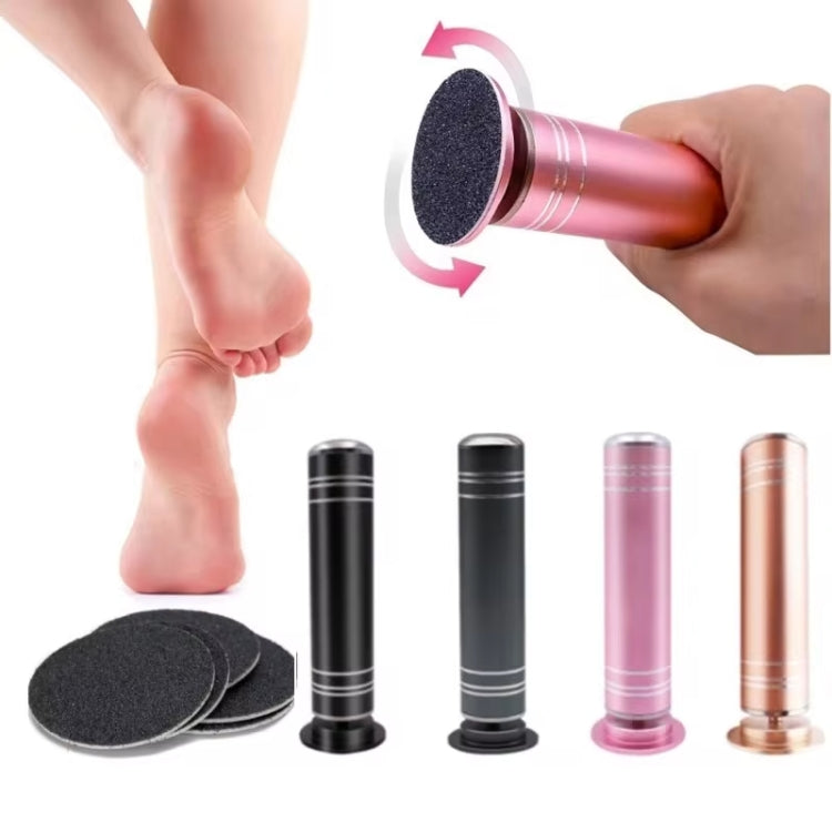 Electric Foot Grinder Calluses Dead Skin Remover With 60pcs Replaceable Sandpaper Discs US Plug(Gold)