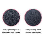 Electric Foot Grinder Calluses Dead Skin Remover With 60pcs Replaceable Sandpaper Discs EU Plug(Pink)