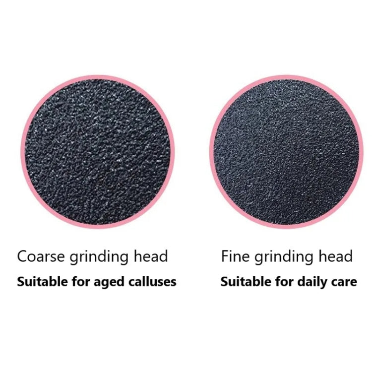 Electric Foot Grinder Calluses Dead Skin Remover With 60pcs Replaceable Sandpaper Discs UK Plug(Black)