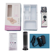 Electric Foot Grinder Calluses Dead Skin Remover With 60pcs Replaceable Sandpaper Discs EU Plug(Black)