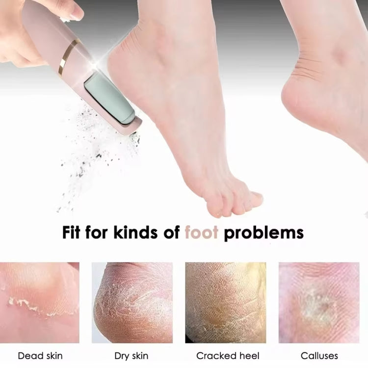 Electric Foot Grinder Rechargeable  Callus Remover Foot Care Tool(Gray Head)