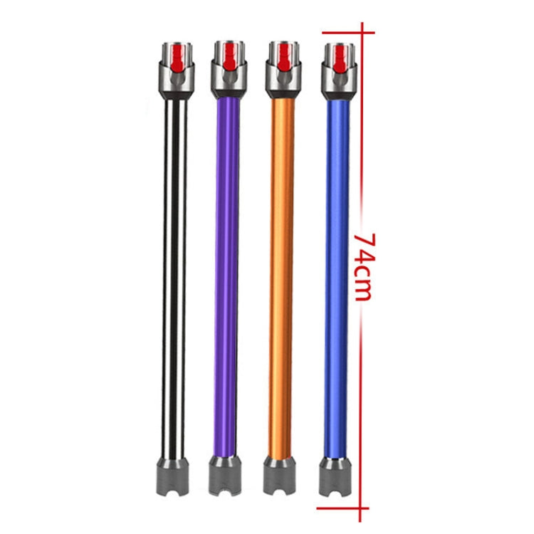 For Dyson V10 Digital Slim / V12 Vacuum Cleaner 74cm Extension Pole Metal Straight Pipe Accessories(Black)
