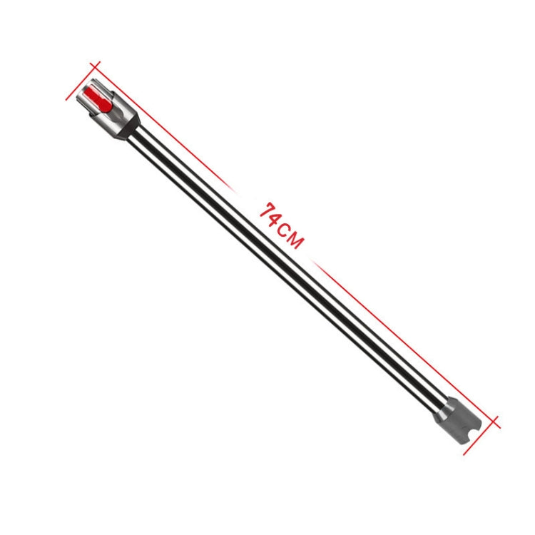 For Dyson V10 Digital Slim / V12 Vacuum Cleaner 74cm Extension Pole Metal Straight Pipe Accessories(Purple)