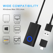 Virtual Mouse Prevents Computer Hibernation Fully Automatic Mouse Movement Paths(Long Strip Black)