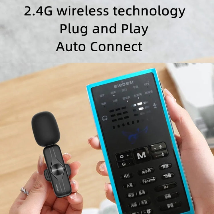 3.5mm Receiver Wireless Lavalier Microphone 9-inch Fill Light Tripod Set for Live Photography, Spec:  Single Mic