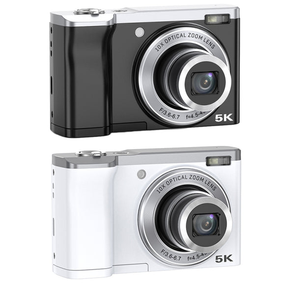 DC305X 5K/30FPS 2.8-Inch HD Shooting 5X Optical Zoom Anti-Shake Digital Camera, Color: Black US Plug