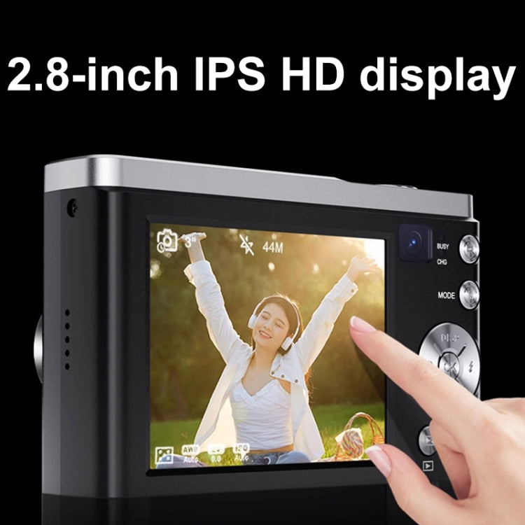 DC305X 5K/30FPS 2.8-Inch HD Shooting 5X Optical Zoom Anti-Shake Digital Camera, Color: White US Plug