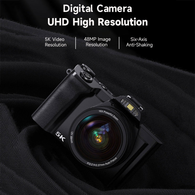 DC-201S 5K/30FPS 3.5-Inch 16X Six-Axis Anti-Shake HD Digital Camera With UV Lens(UK Plug)