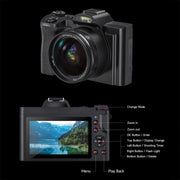 DC-201S 5K/30FPS 3.5-Inch 16X Six-Axis Anti-Shake HD Digital Camera With UV Lens(UK Plug)