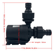 5m Lift Brushless Motor Ceramic Shaft Core Booster Pump, Specifications: DC12V(DC Female Connector)