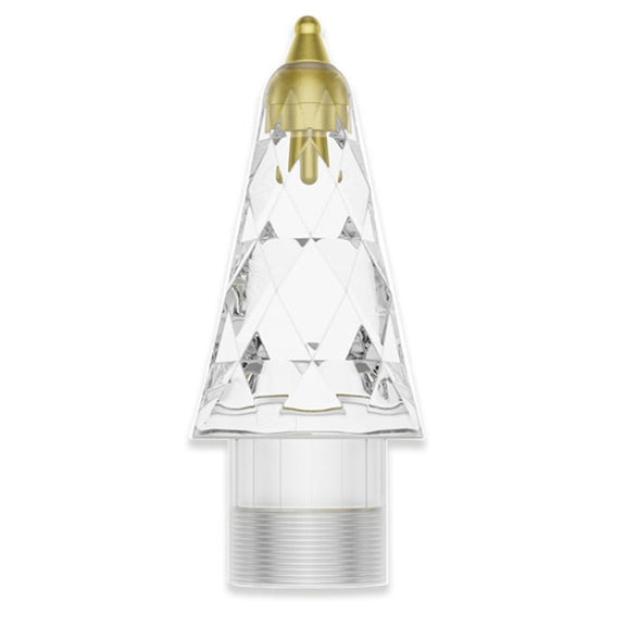For Apple Pencil 1 / 2 Generation & USB-C Stylus Modified Pen Tip Diamond Crystal Pencil Nib(Transparent)