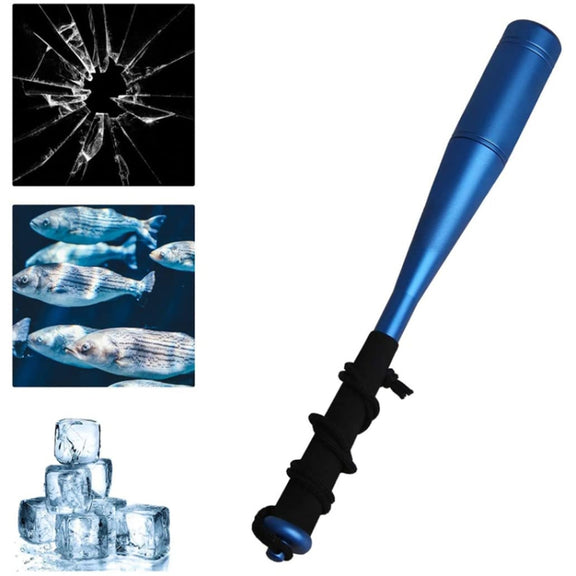 Aluminum Alloy Fish Knocker Knock Fish Stick Fishing Hammer(Black)