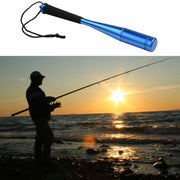 Aluminum Alloy Fish Knocker Knock Fish Stick Fishing Hammer(Black)