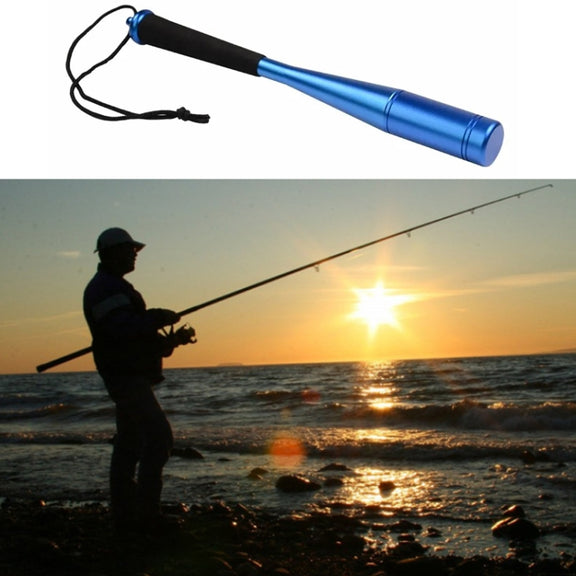 Aluminum Alloy Fish Knocker Knock Fish Stick Fishing Hammer(Black)