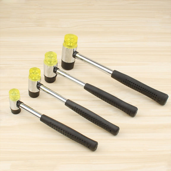 25mm No Bounce Mounting Hammer Handmade DIY Double Face Tap Rubber Hammer