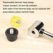 25mm No Bounce Mounting Hammer Handmade DIY Double Face Tap Rubber Hammer