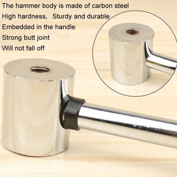 25mm No Bounce Mounting Hammer Handmade DIY Double Face Tap Rubber Hammer