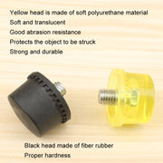25mm No Bounce Mounting Hammer Handmade DIY Double Face Tap Rubber Hammer