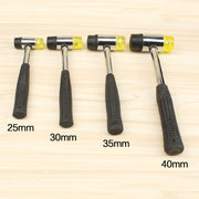 25mm No Bounce Mounting Hammer Handmade DIY Double Face Tap Rubber Hammer