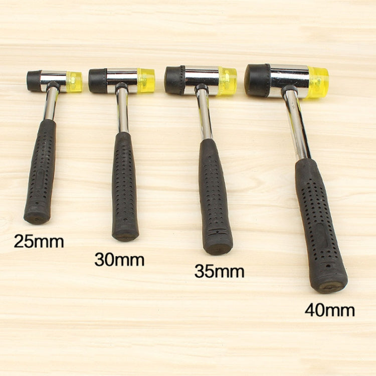 40mm No Bounce Mounting Hammer Handmade DIY Double Face Tap Rubber Hammer